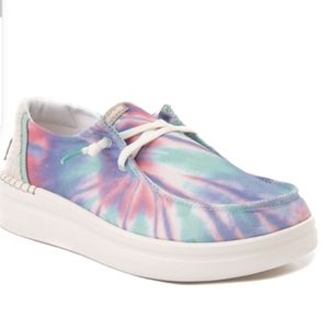 HEY DUDE WENDY RISE PLATFORM CANDY TIE DYE